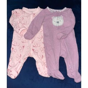 a set of 4 NB size onesies